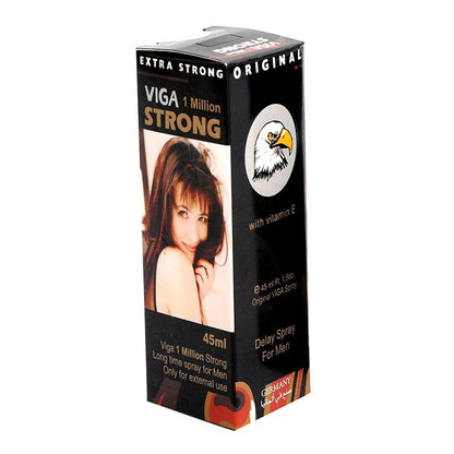 VIGA 1 Million Strong Delay Spray 45ml | Last Longer in Bed With Vitamin E
